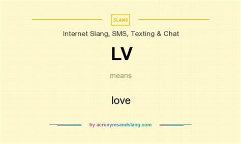 lv meaning in chat|las vegas free chat.